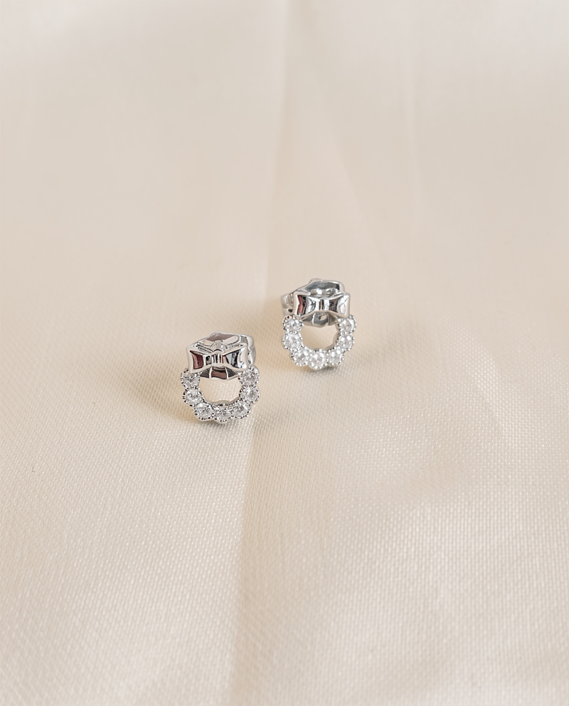 ARETES POSTE CORONITA LAZO XUPING SILVER
