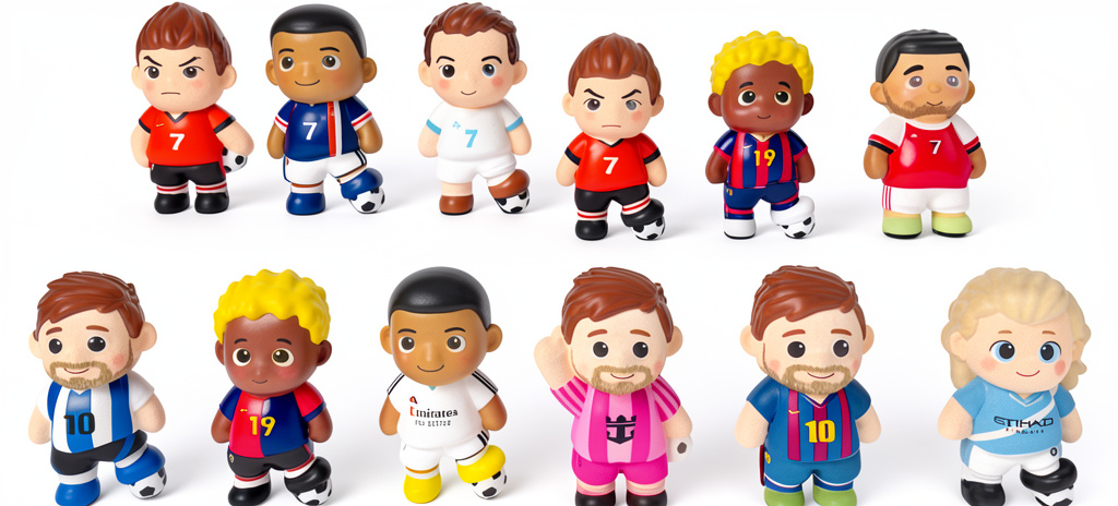 z Docena Squishi jugadores mundial 10cm