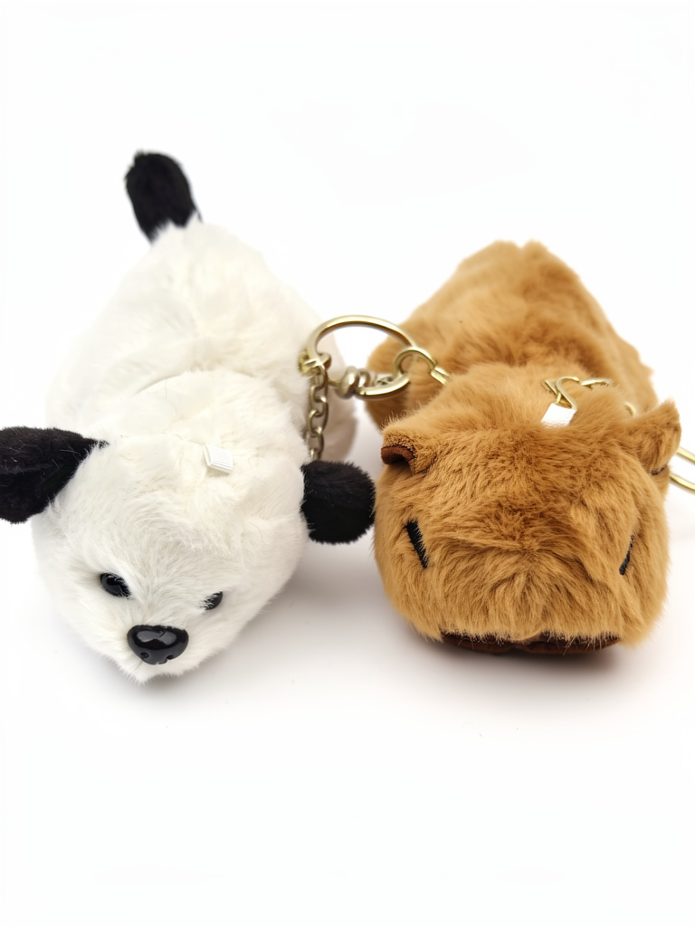 z llavero 2 en 1 reversible capibara y perro de 12cm