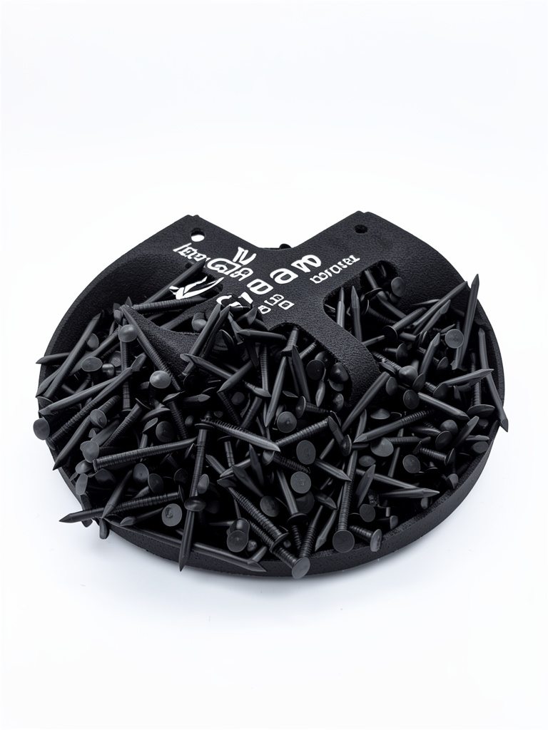 Clavo de acero negro liso 1” x und