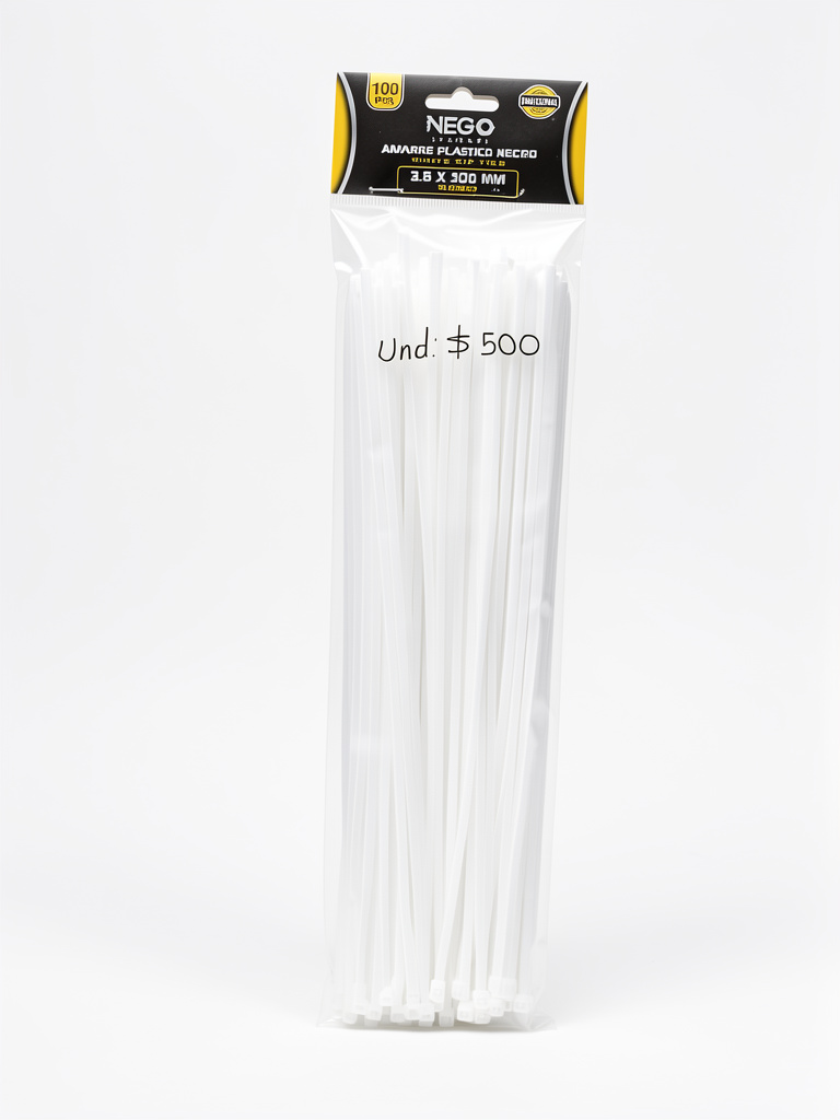 Amarres plásticos blancos 30cm X UND