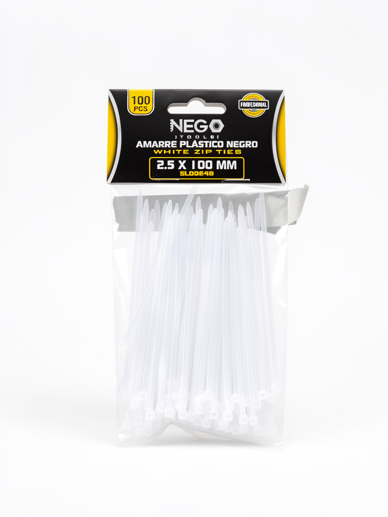 Amarres 10cm 2.5 X100MM paquete