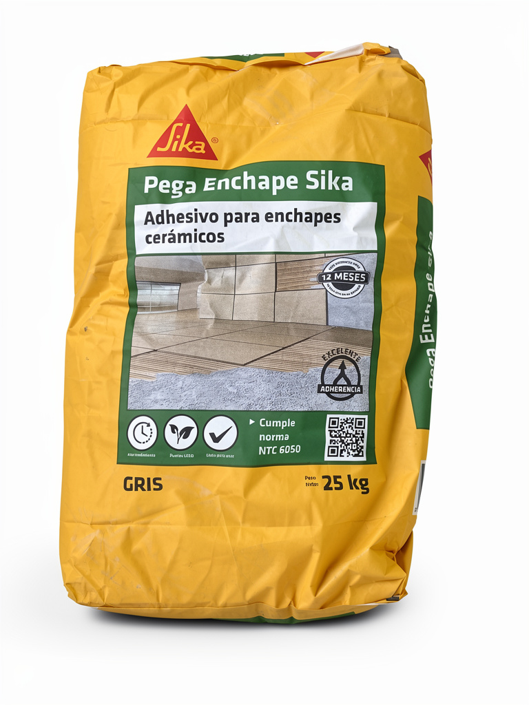 Pega enchape Sika Gris 25kg