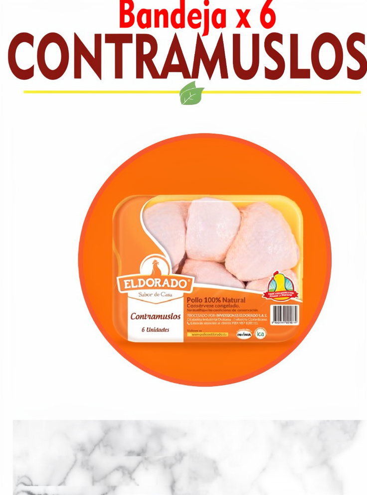 CONTRAMUSLOS X6 DORADO BANDEJA