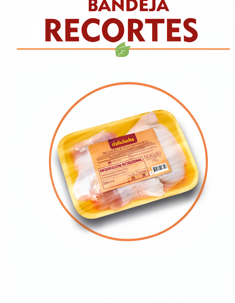 BANDEJA RECORTES DELICHICKS