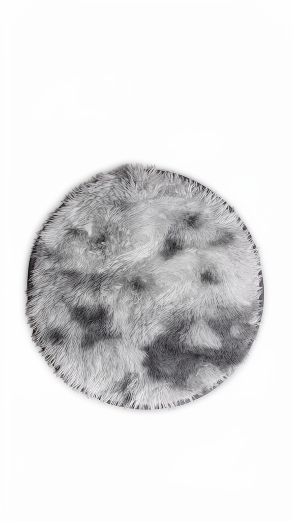Alfombra nórdica, circular de 65 cm de diámetro