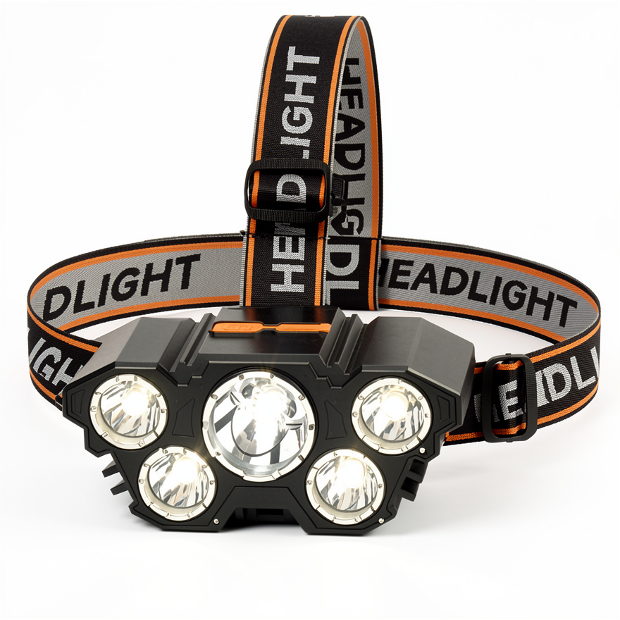 Linterna frontal 5 LEDS