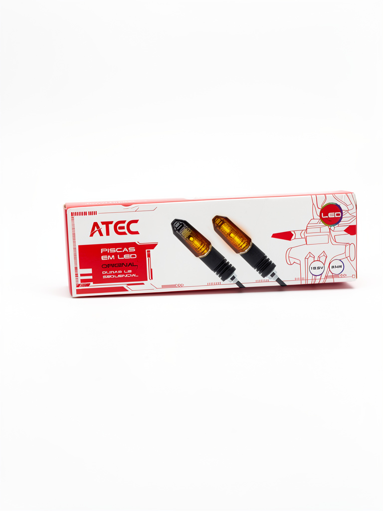 1 PAR - pisca led ATEC sequencial - rosca