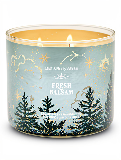 3wick candle Fresh Balsam