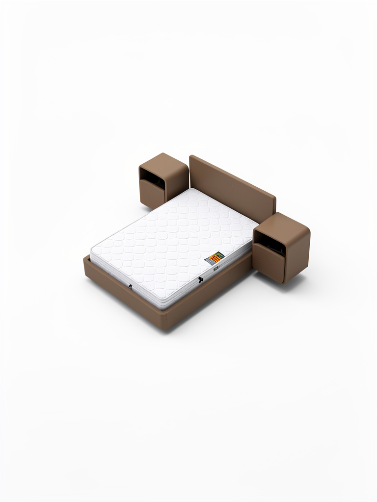Cama matrimonial con muebles de noche