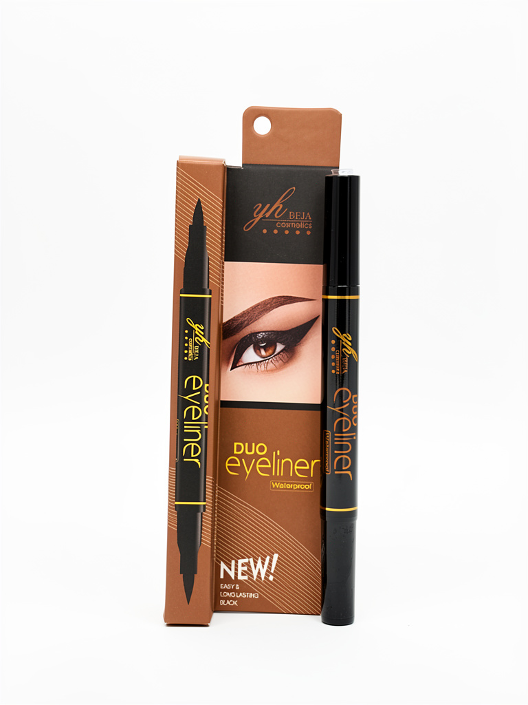 yh BEJA COSMETICS Delineador doble Waterproof Negro