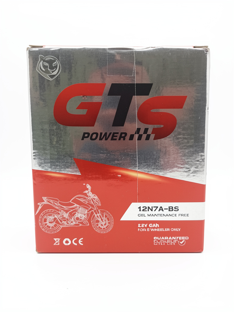 BATERIA 12N7A-BS GTS DR200, TORNADO, TWISTER 250, ELITE125, XT225, KARIZMA230, BOA150, SZ150