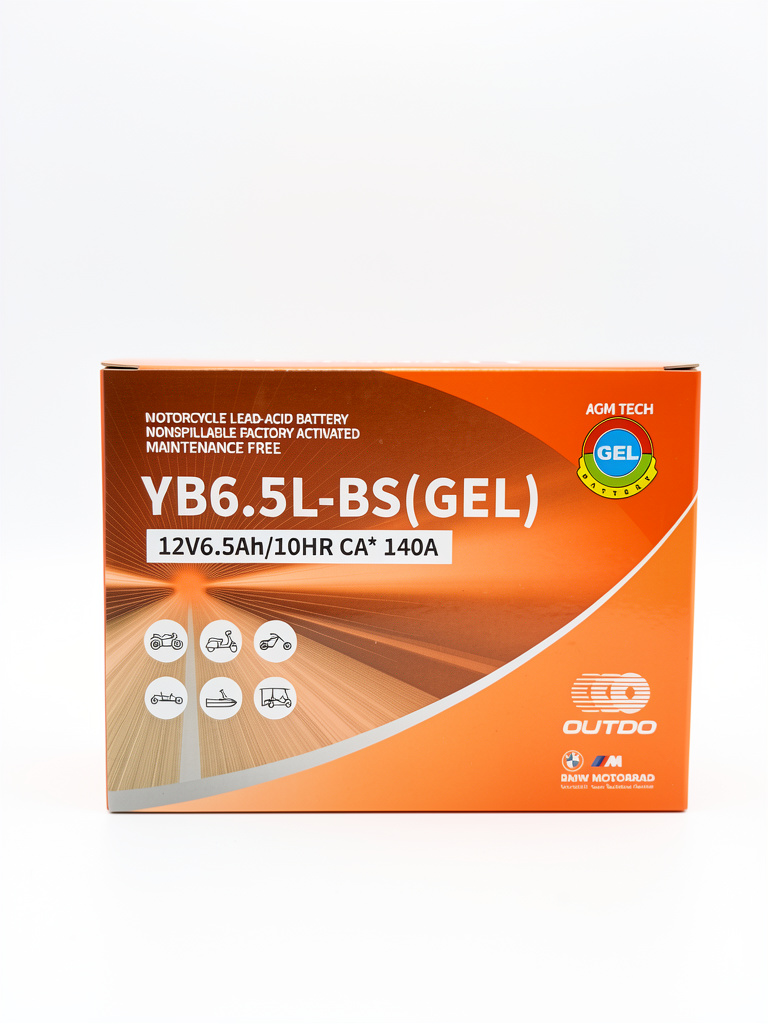 BATERIA YB6.5L-BS GEL OUTDO ASIA HERO CARGO 125, FT125, 125Z, MRT200