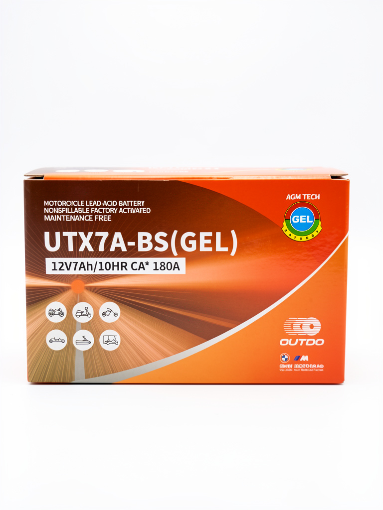 BATERIA UTX7A-BS GEL OUTDO AN125, FREEWAY125, DAKAR, TNT150, HIDRA125, SERAPH125/150, ITALIKA DM150