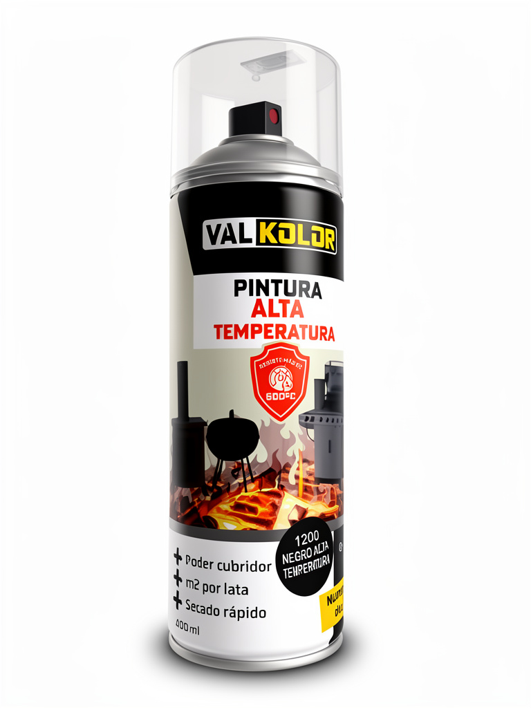 Pintura alta temperatura Spray NEGRO