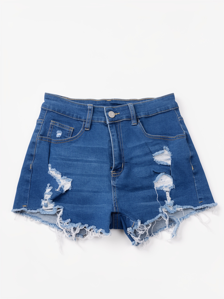 Short jean azul