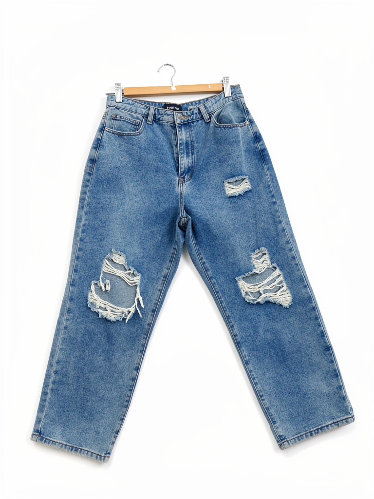 Jeans azul desgastado