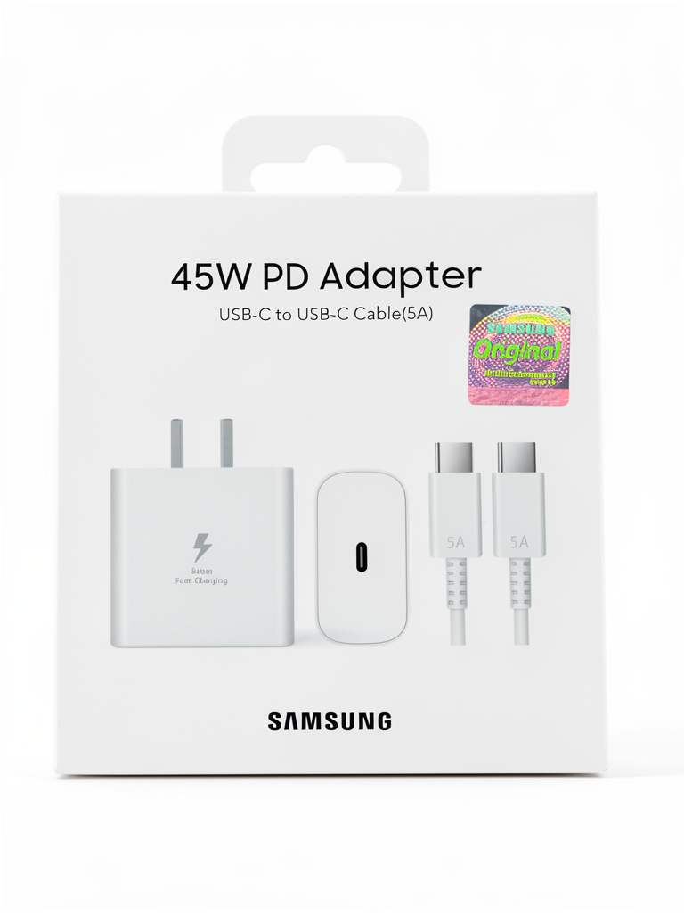 Samsung 45W PD cargador y cable USB-C