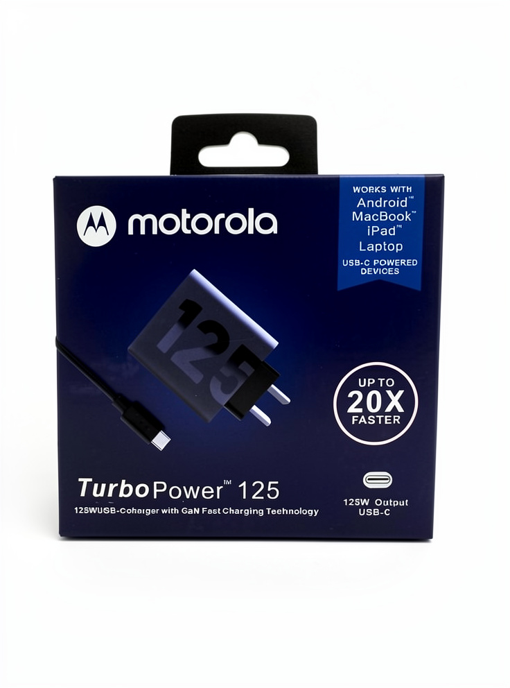 cargador motorola con cable c-c 125w