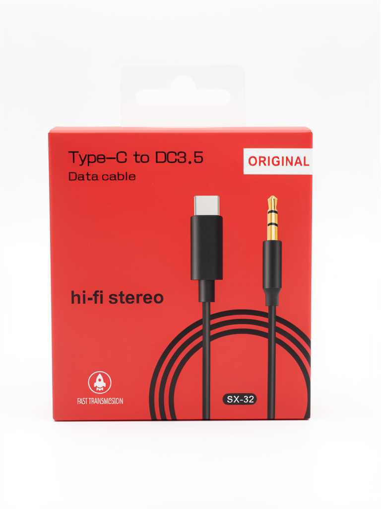 Cable Type-C a P2 negro SX-32