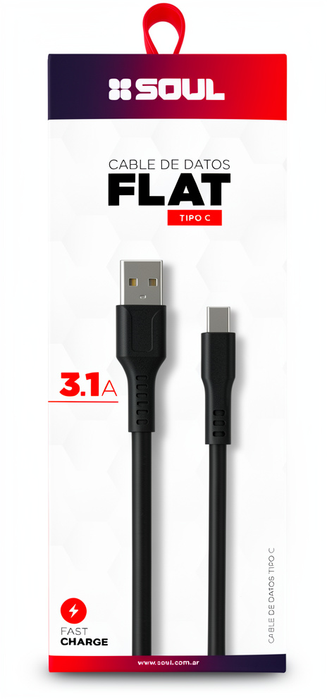 cable usb-c flat soul