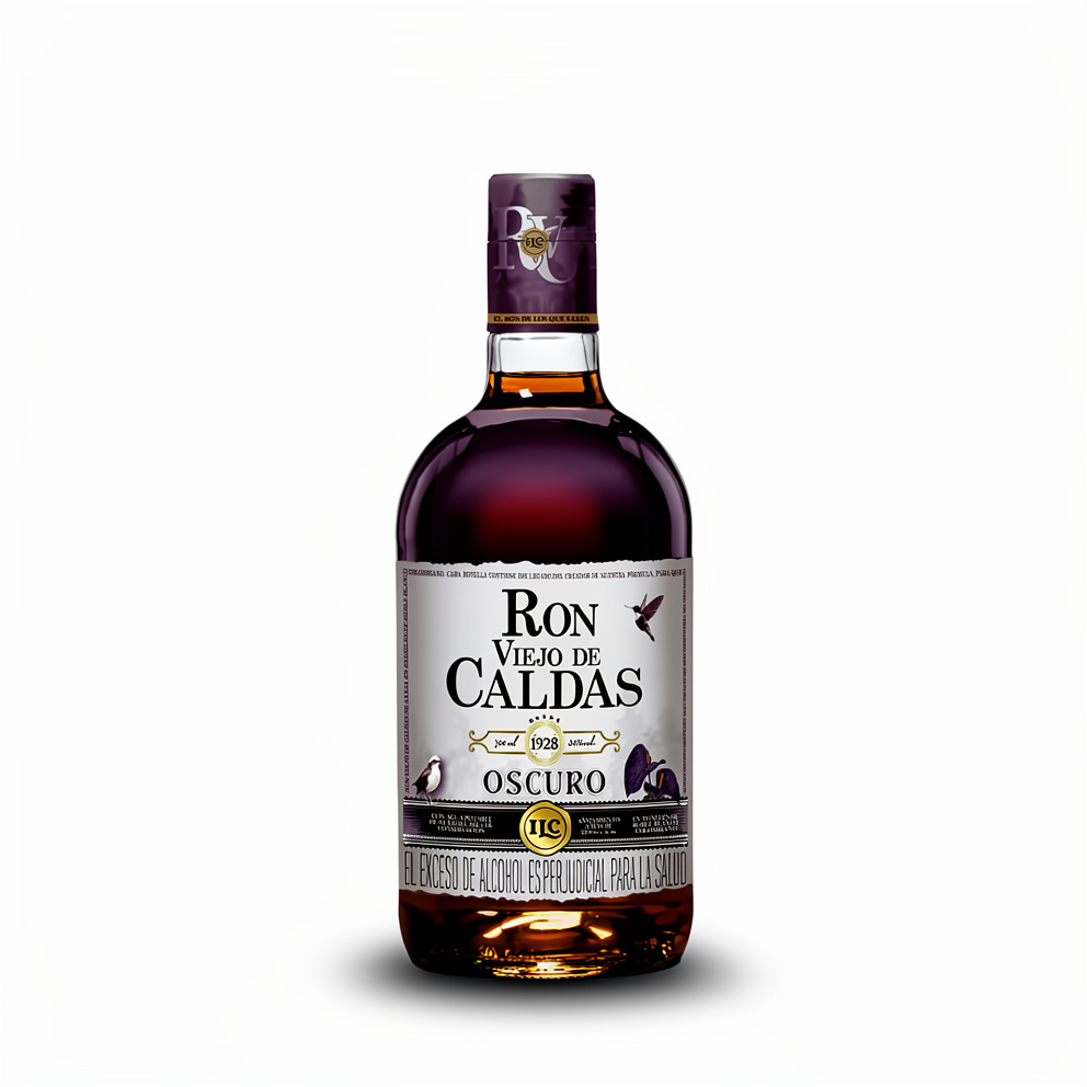 RON VIEJO DE CALDAS OSCURO X 375 ML