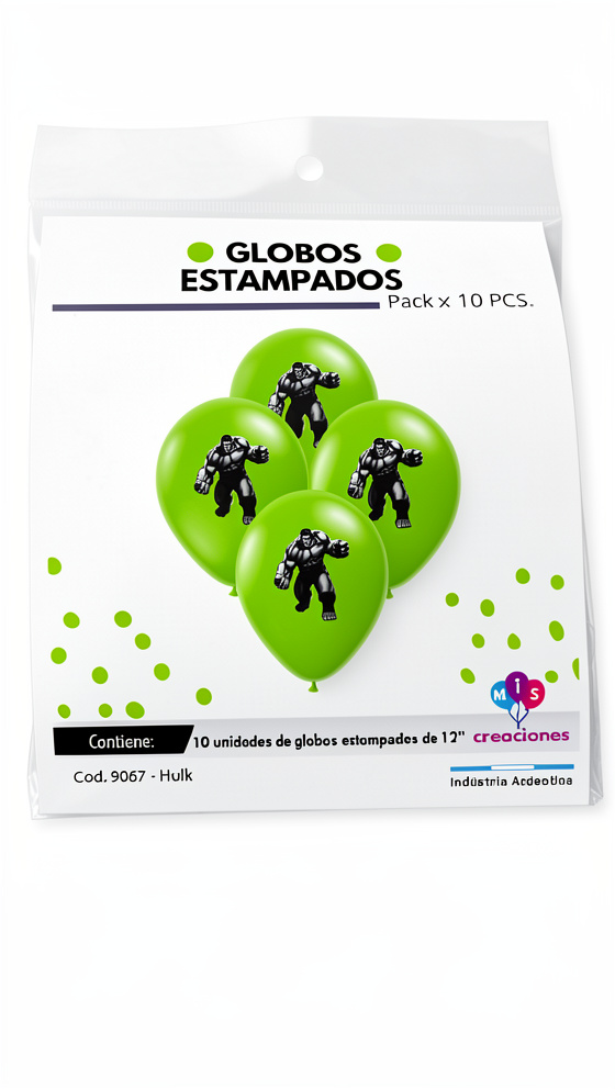 Globos estampados Hulk