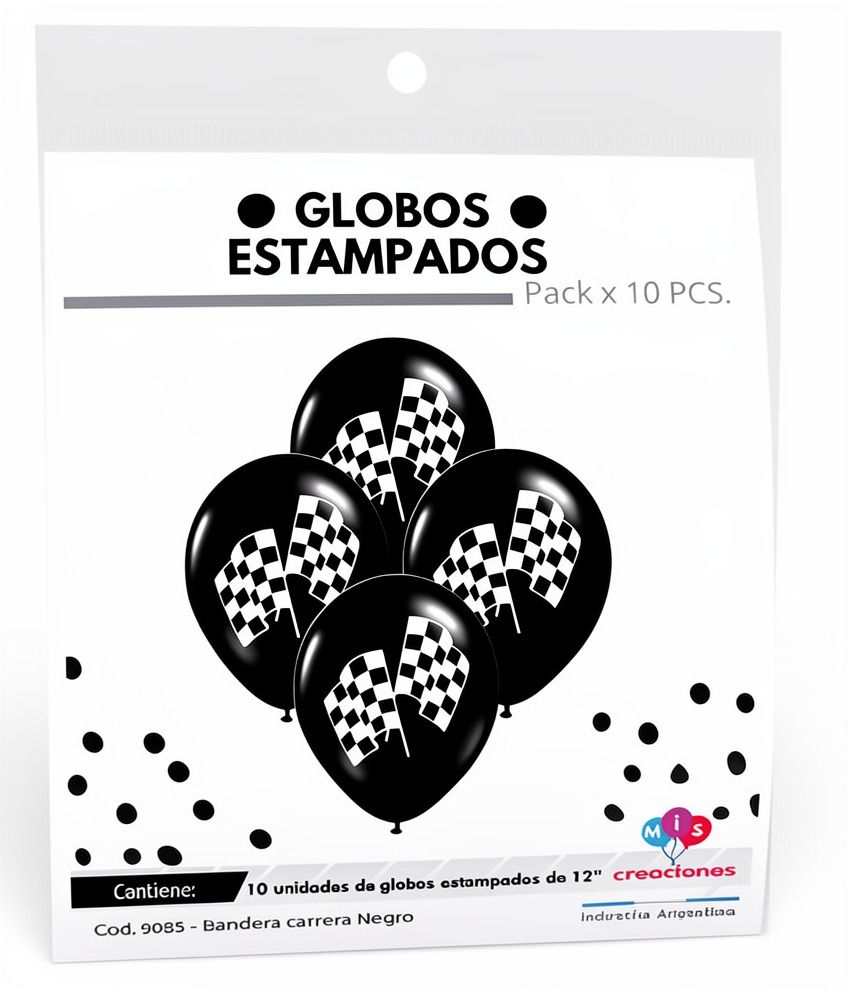 Globos estampados Carrera
