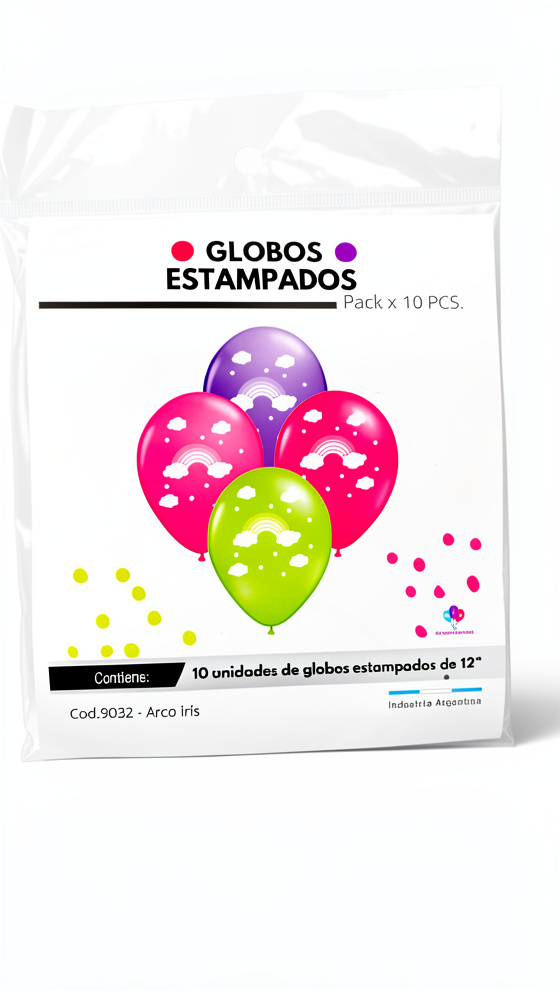 Globos estampados Arco Iris