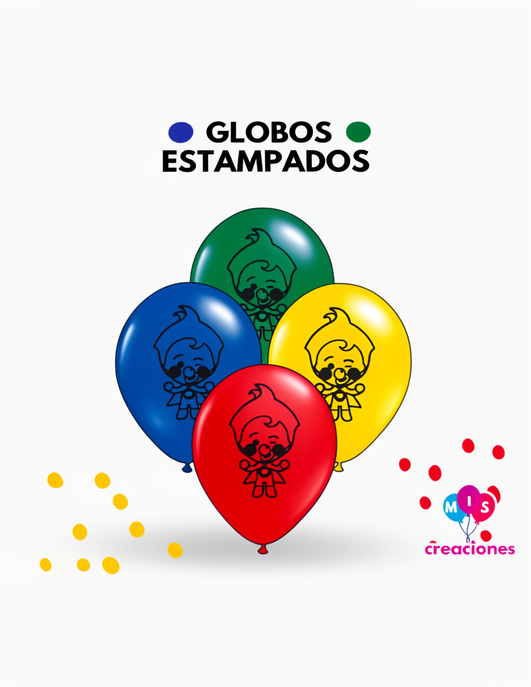 Globos estampados Plim Plim