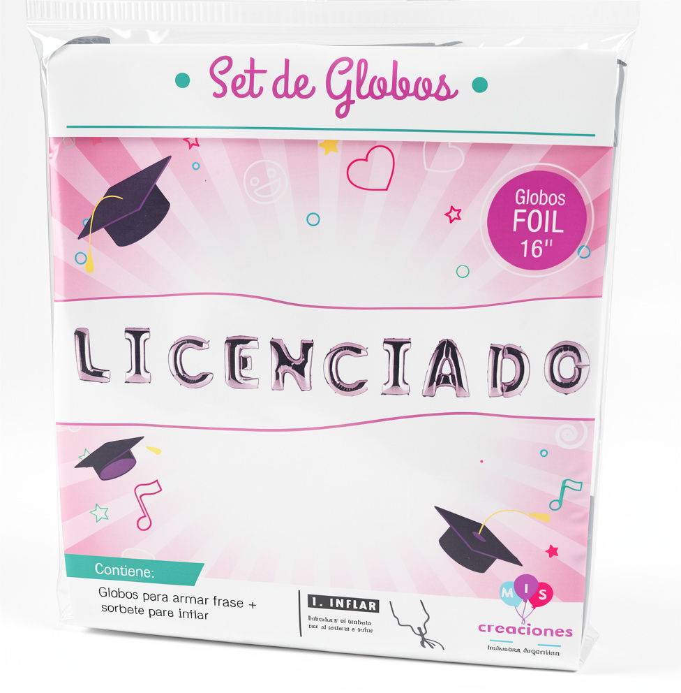 Set de globos LICENCIADO