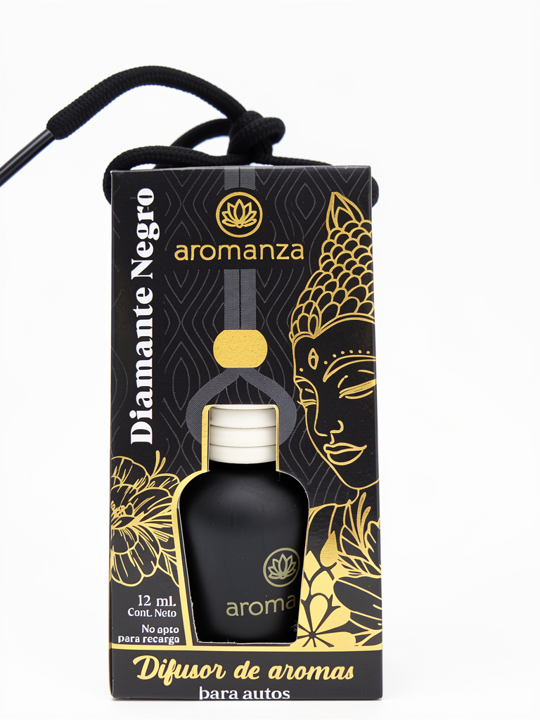 Difusor para auto de aromanza"Diamante Negro"