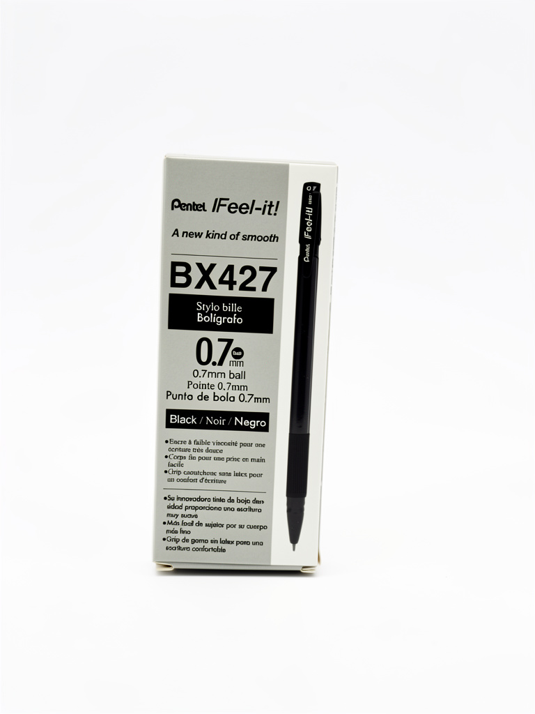 LAPICERO PENTEL NEGRO 0,7 BX427