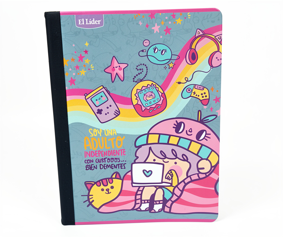 Cuaderno Cocido Pautado El Lider 200 pag