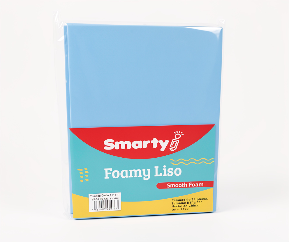 Fomy Liso Azul Pastel