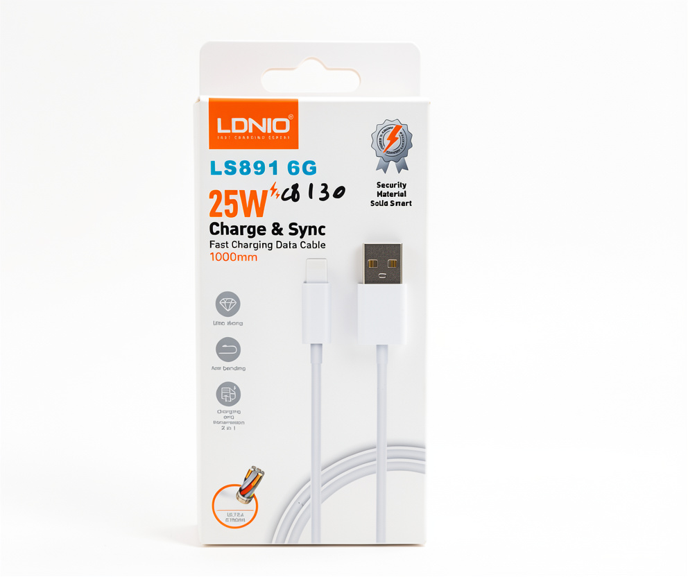 Cable LDNIO USB a iPhone 25W