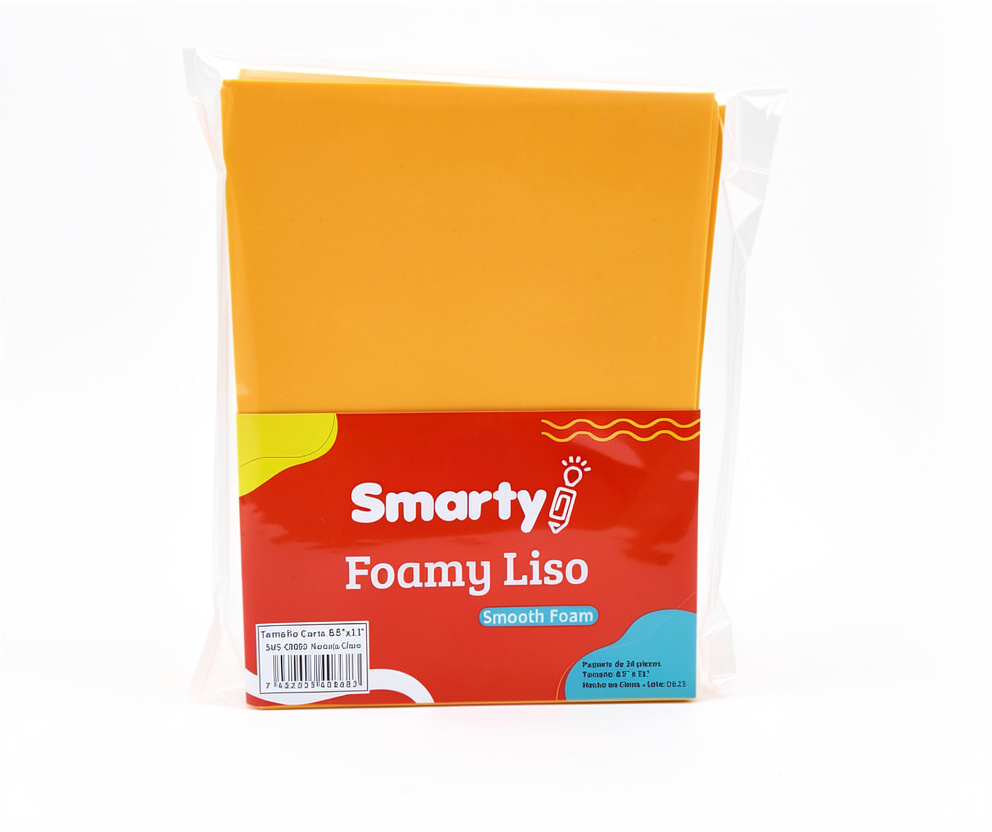 Fomy Liso Naranja Claro