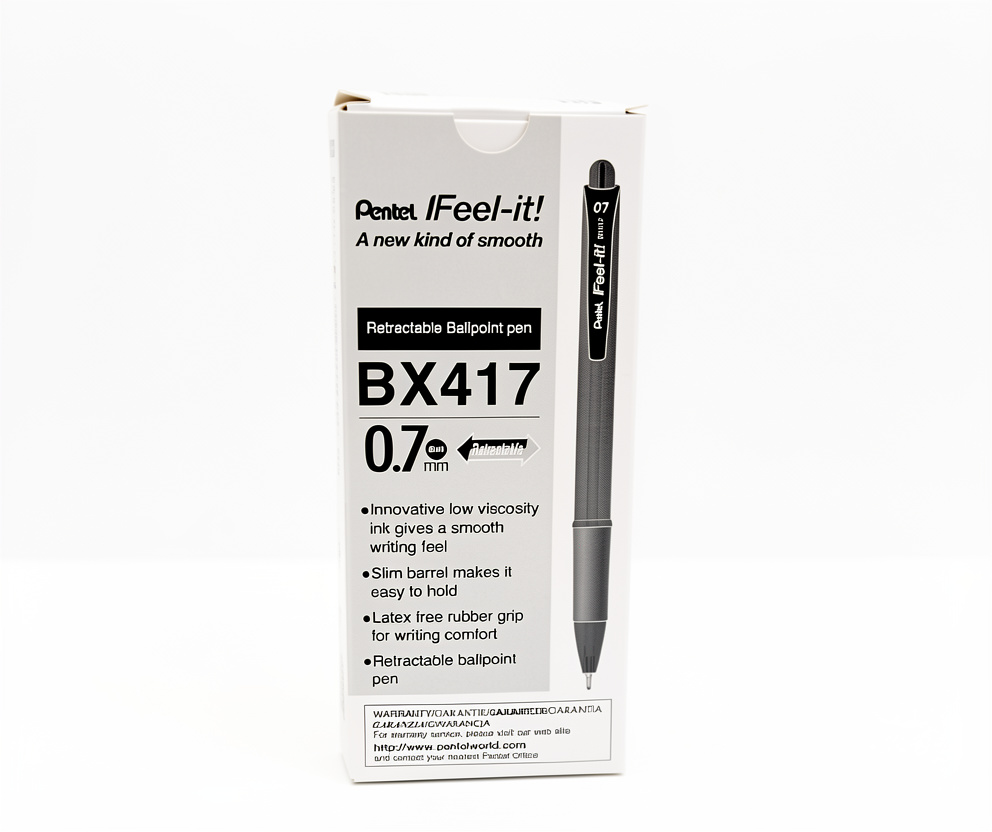 Lapicero Pentel Punta Fina 0.7 Color Negro