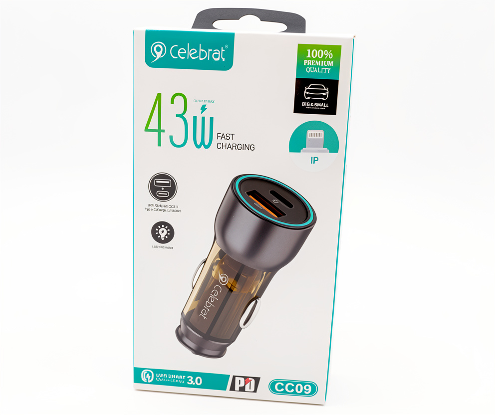Cargador para carro Celebrat 43 W
