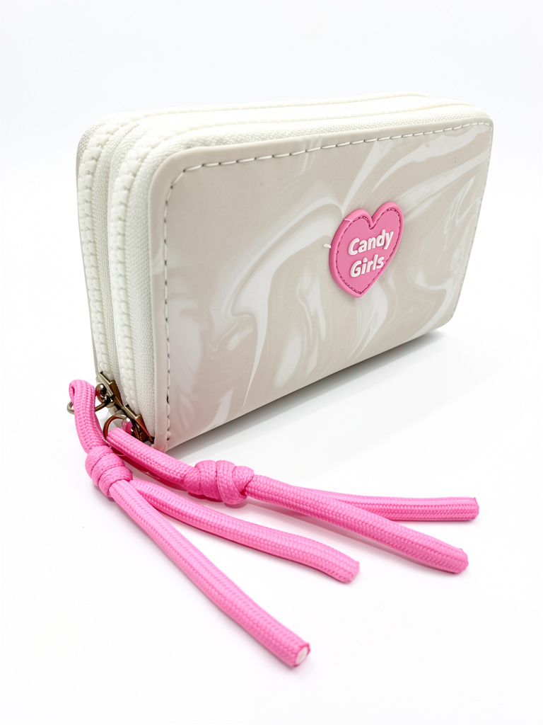 Billetera mediana Candy Girl doble cierre