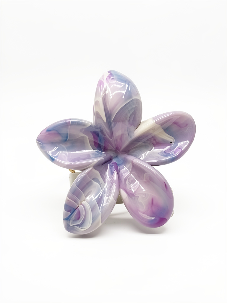 Broche Hawai marmolado grande V
