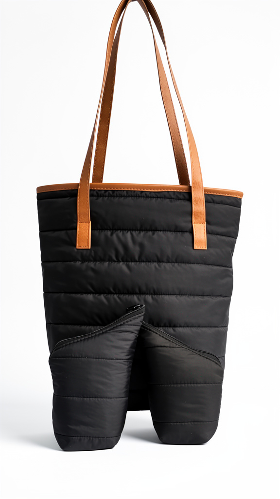 Bolso matero puffer con azucarero y yerbero