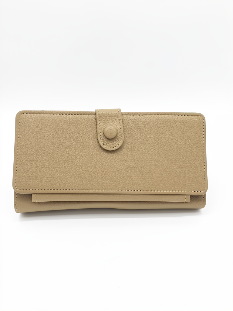 Billetera tarjetero grande con broche AB B