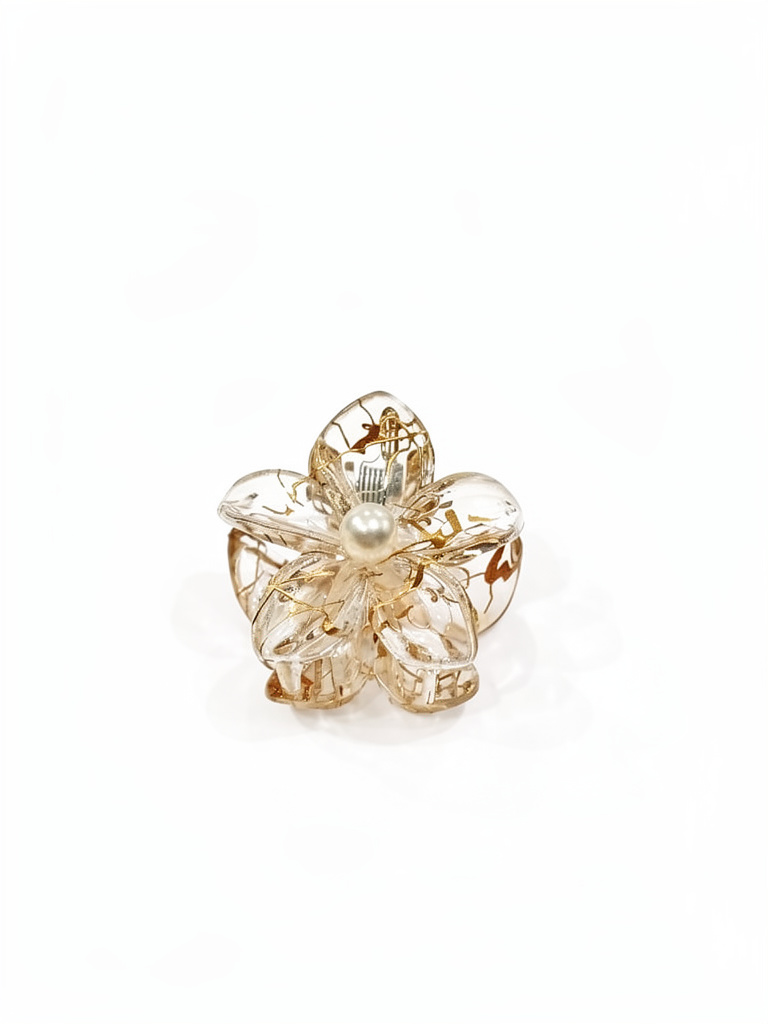 Broche Hawai transparente chico T