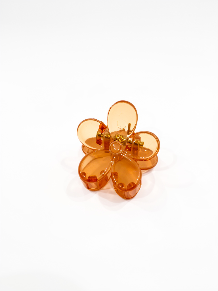 Broche chico transparente Flor N