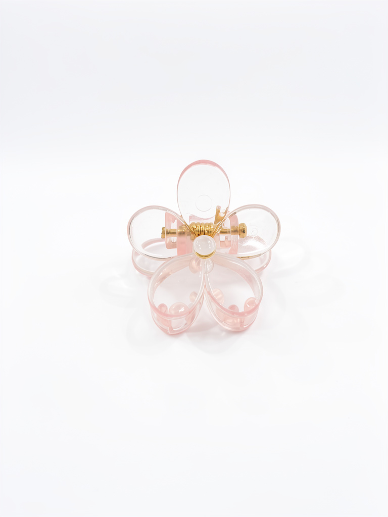 Broche chico transparente Flor R