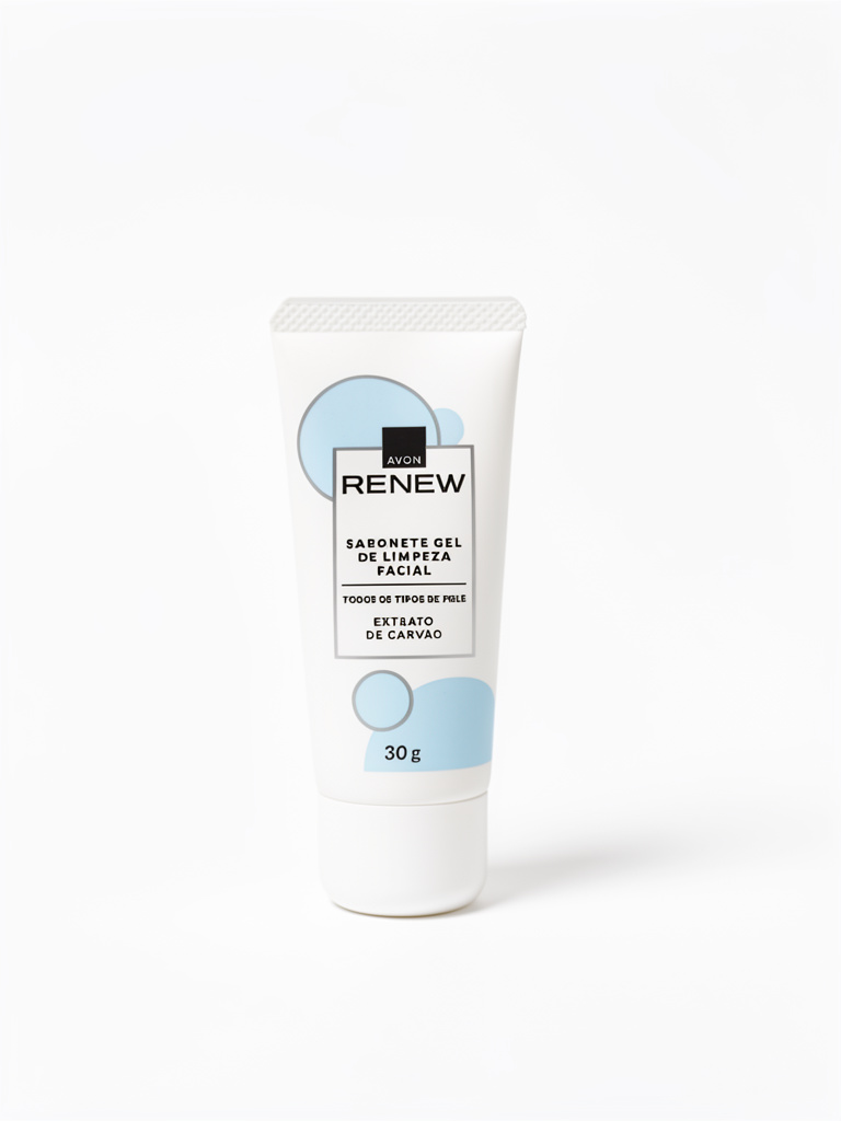 Avon Renew gel facial carvão 30g