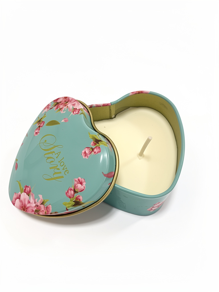 Velas aromáticas decorativas de corazones