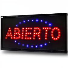 Cartel "ABIERTO"