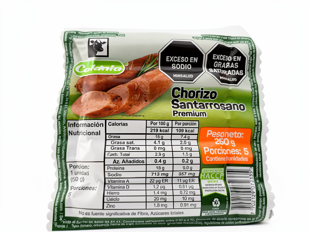 CHORIZO SANTARROSANO COLANTA X250G